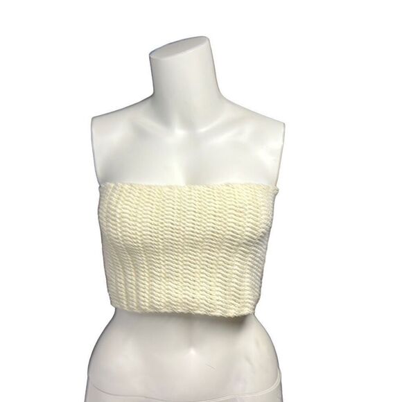 Hand crochet corset style top - Picture 2 of 4